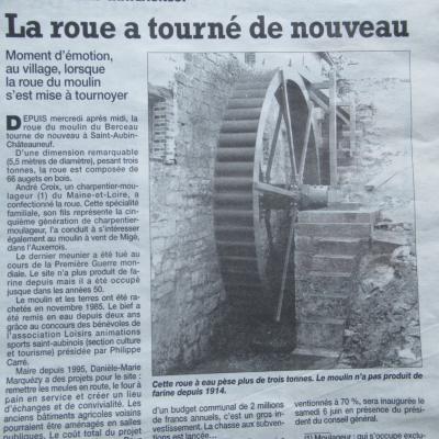 La roue du moulin du berceau 2 